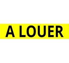 Cache plaque pour voiture " A louer " jaune