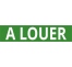 Cache plaque pour voiture " A louer " vert