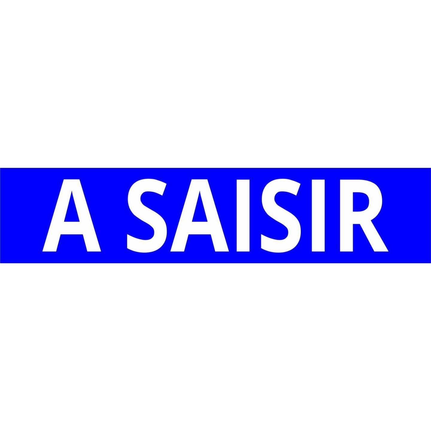 Cache plaque pour voiture " A saisir "