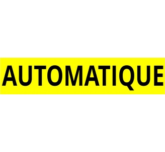 Cache plaque d'immatriculation " Automatique "