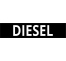 Cache plaque pour voiture " Diesel "