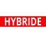 Cache plaque pour voiture " Hybride "