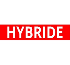 Cache plaque pour voiture " Hybride "