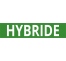 Cache plaque pour voiture " Hybride "