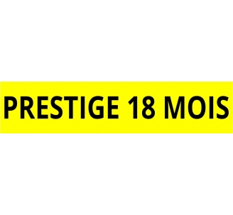 Cache plaque pour voiture " Prestige 18 mois "