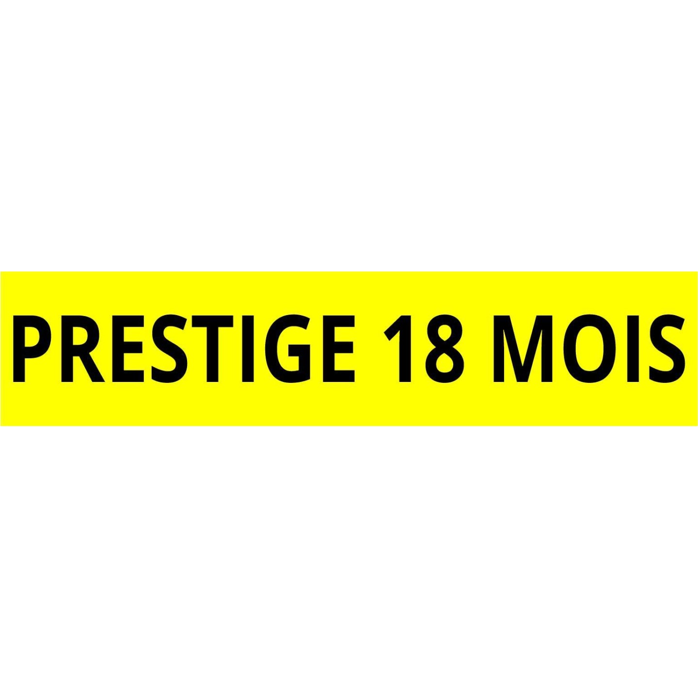 Cache plaque pour voiture " Prestige 18 mois "
