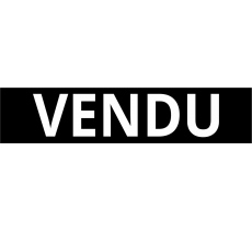 Cache plaque pour voiture " Vendu "