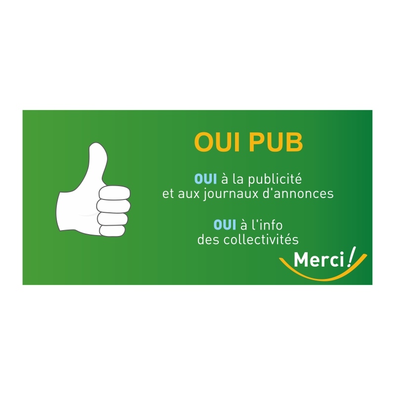 Des étiquettes « stop pub » à imprimer