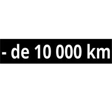 Cache plaque d'immatriculation - de 10 000km