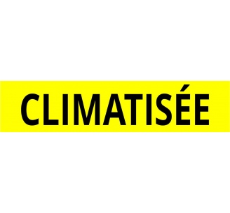 Cache plaque pour voiture " Climatisée "