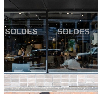 Sticker soldes vitrine