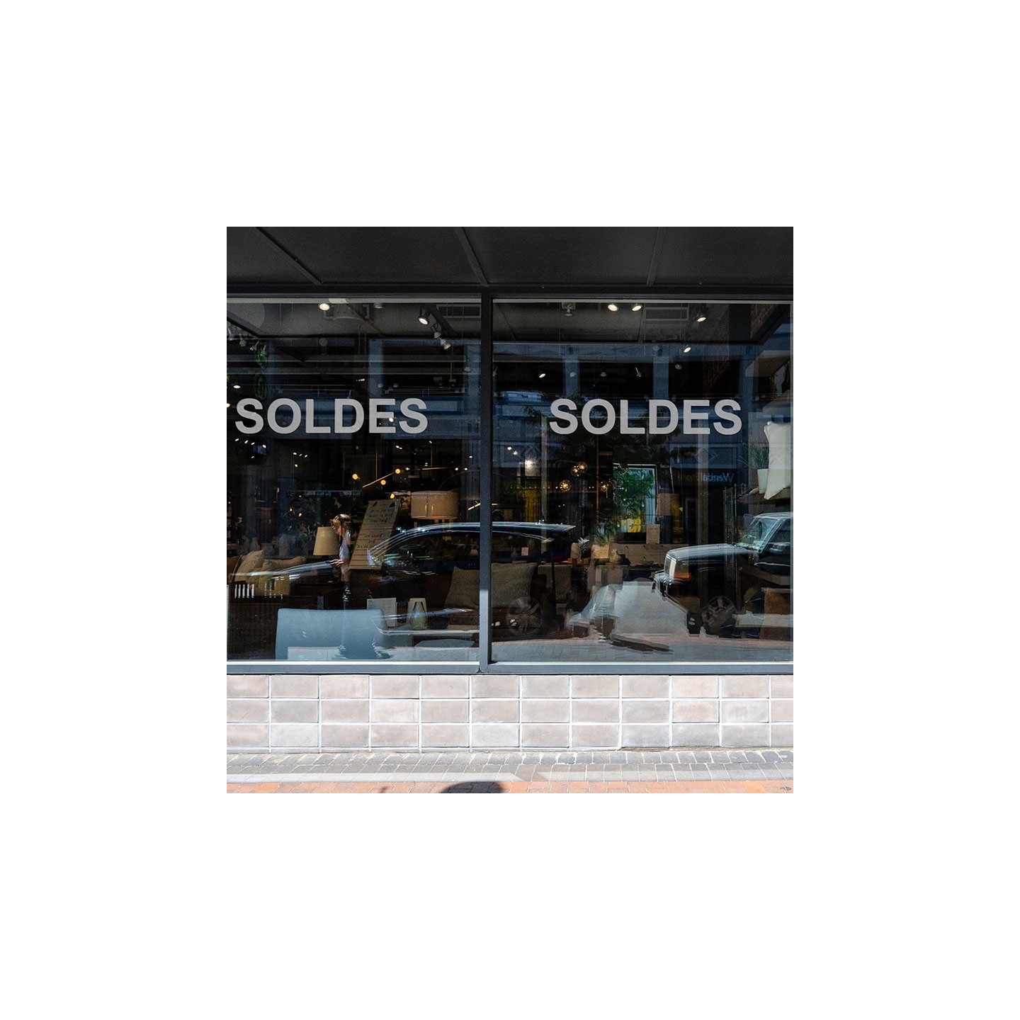 Sticker soldes vitrine