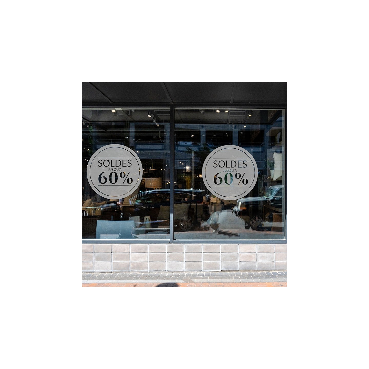 Sticker soldes rond