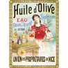 Plaque publicité  " Huile d'olive de Nice  "