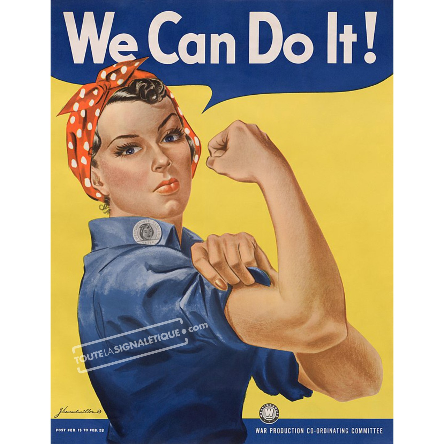 Plaque publicité   "We can do it"