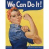 Plaque publicité   "We can do it"