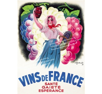 Affiche Les Vins de France – L'Atelier du Poster