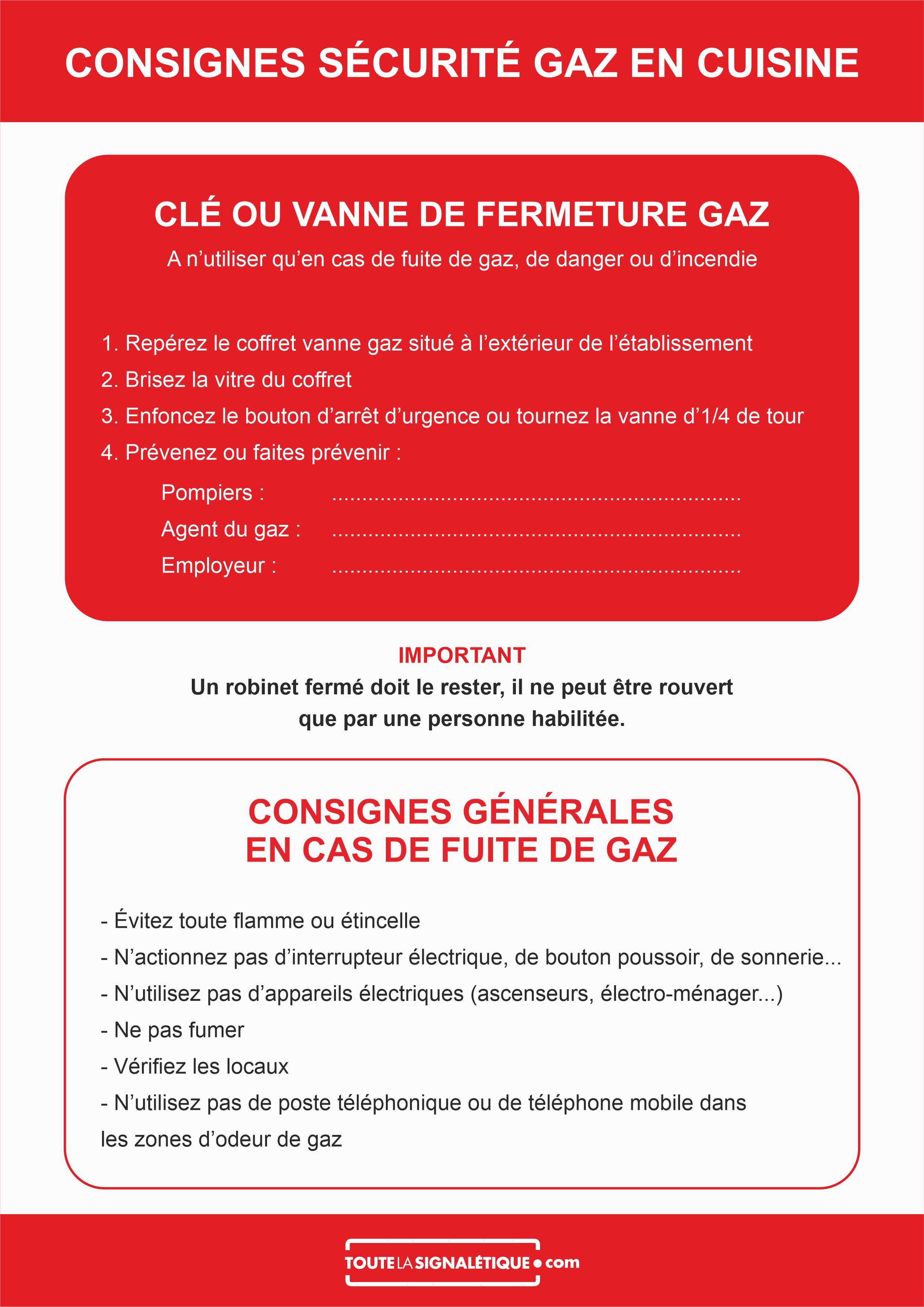 Consignes Sécurité Cuisine - Direct Signalétique