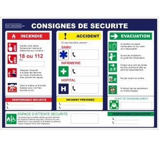 Consignes de sécurité