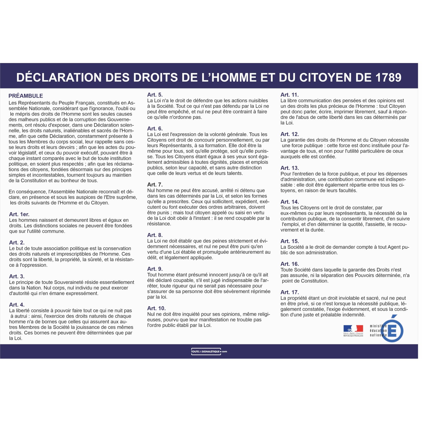 Déclaration des droits de l'Homme et du Citoyen