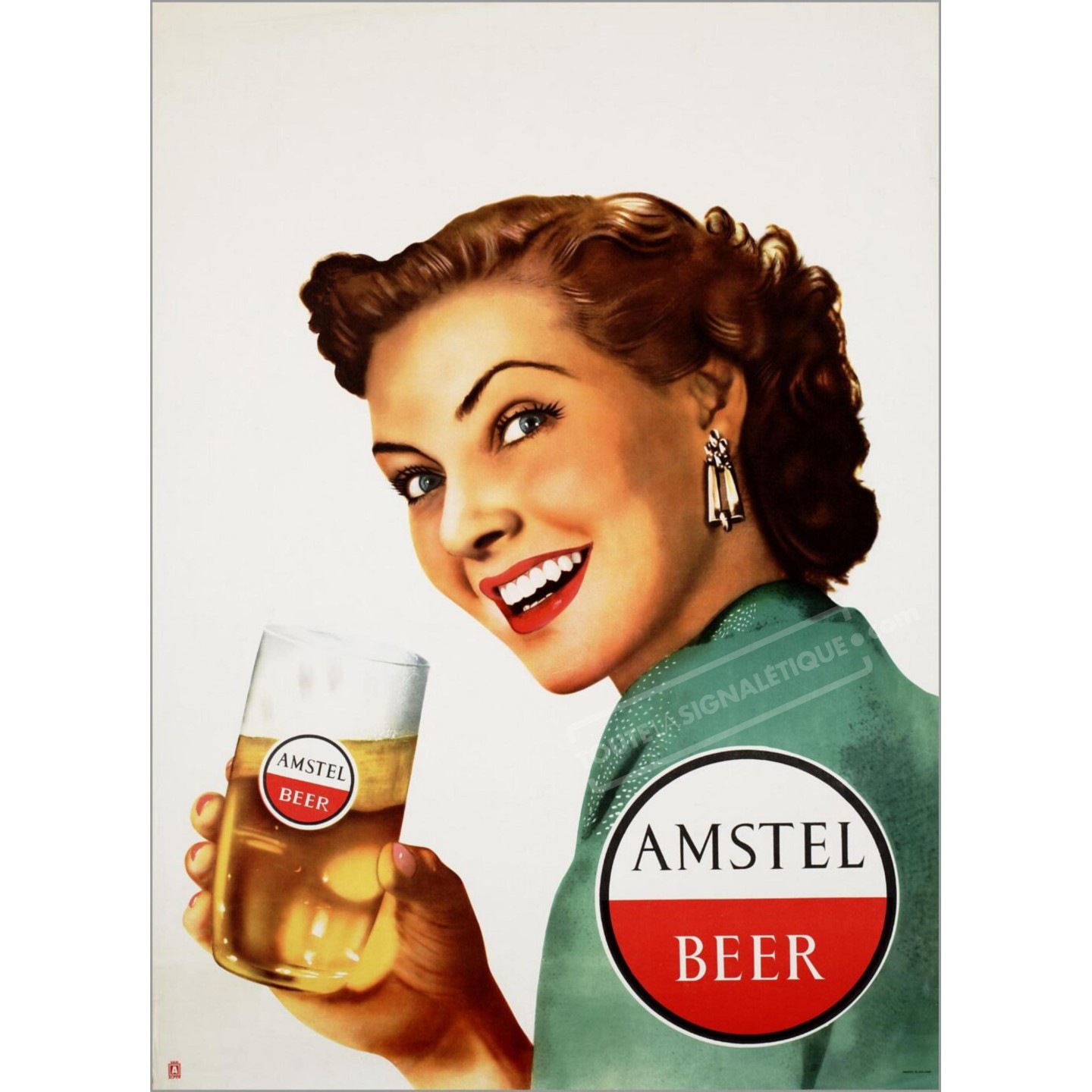 Plaque publicité "Amstel Beer"
