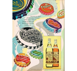 Plaque publicité Bacardi Rum Party