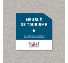 Panonceau Meublé de tourisme 1 étoile 2023