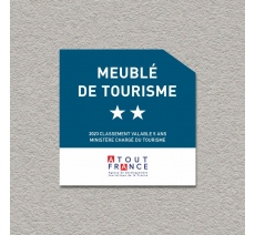 Panonceau Meublé de tourisme 2 étoiles 2023