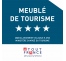 Panonceau Meublé de tourisme 4 étoiles 2023