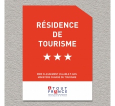 Panonceau Résidence de tourisme 3 étoiles 2023