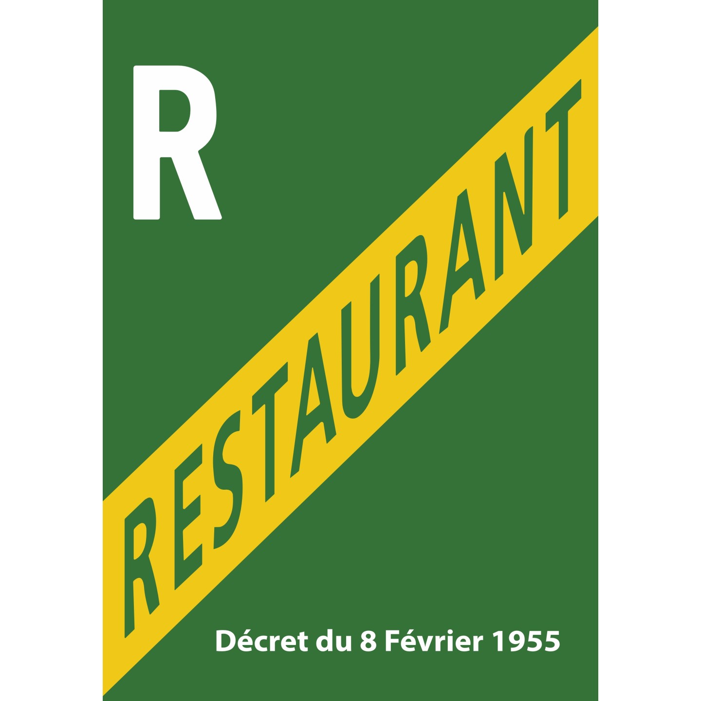 Panneau de licence restauration - Licence R