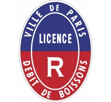 Panneau de licence restauration - Licence R - Paris (75)
