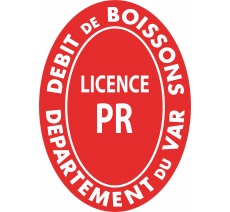 Panneau de licence petite restauration - Licence PR - VAR (83)