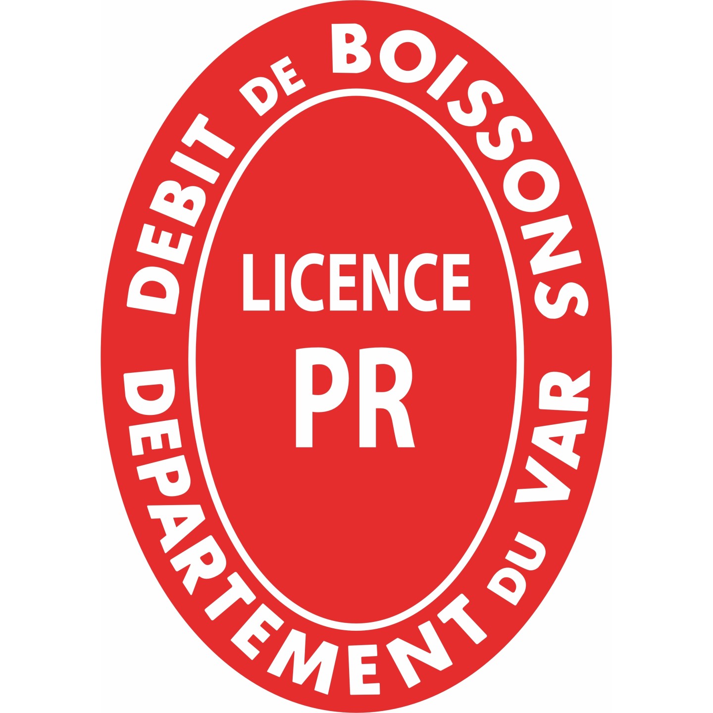 Panneau de licence petite restauration - Licence PR - VAR (83)