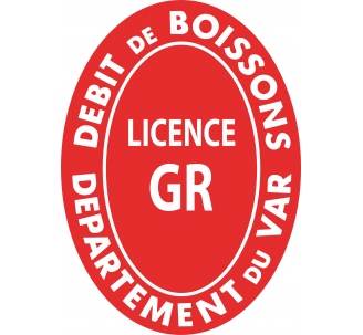 Panneau de licence grande restauration - Licence GR - VAR (83)