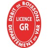 Panneau de licence grande restauration - Licence GR - VAR (83)