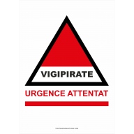 Panneau Vigipirate - Urgence attentat