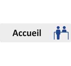 Plaque de porte économique " Accueil "
