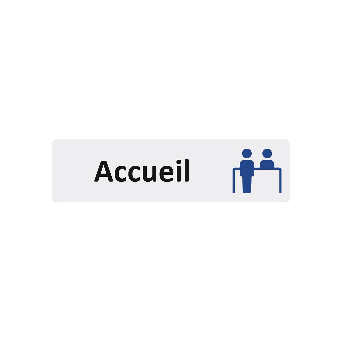 Plaque de porte économique " Accueil "