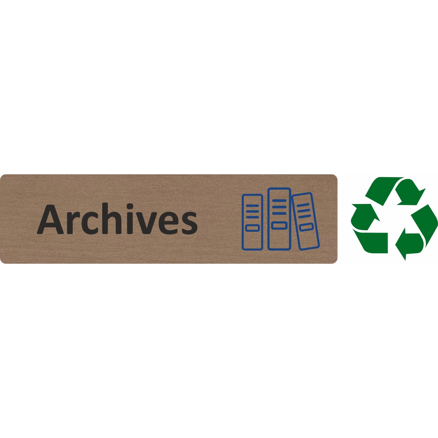 Plaque de porte économique " Archives "