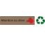 Plaque de porte économique " Attention au chien "