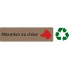 Plaque de porte économique " Attention au chien "