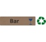 Plaque de porte économique " Bar "
