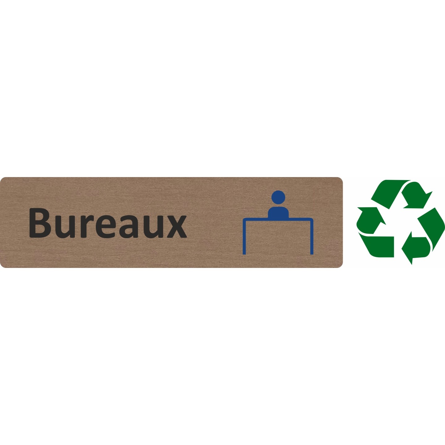 Plaque de porte économique " Bureaux "