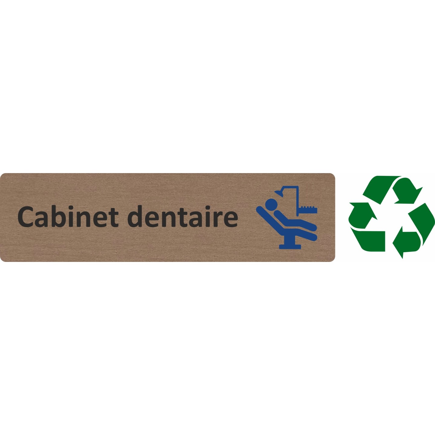 Plaque de porte économique " Cabinet dentaire "