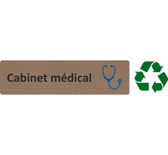Plaque de porte économique " Cabinet médical "