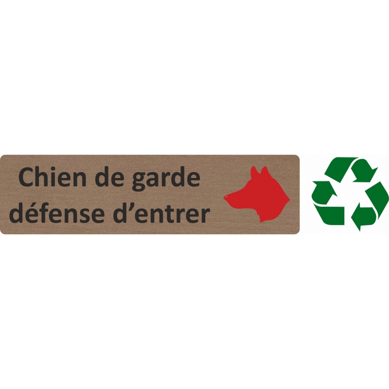 Panneau propriété privée défense d'entrer avec pictogramme chien