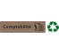 Plaque de porte économique " Comptabilité "