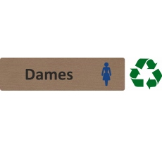 Plaque de porte standard en bois 2.0 " Dames "