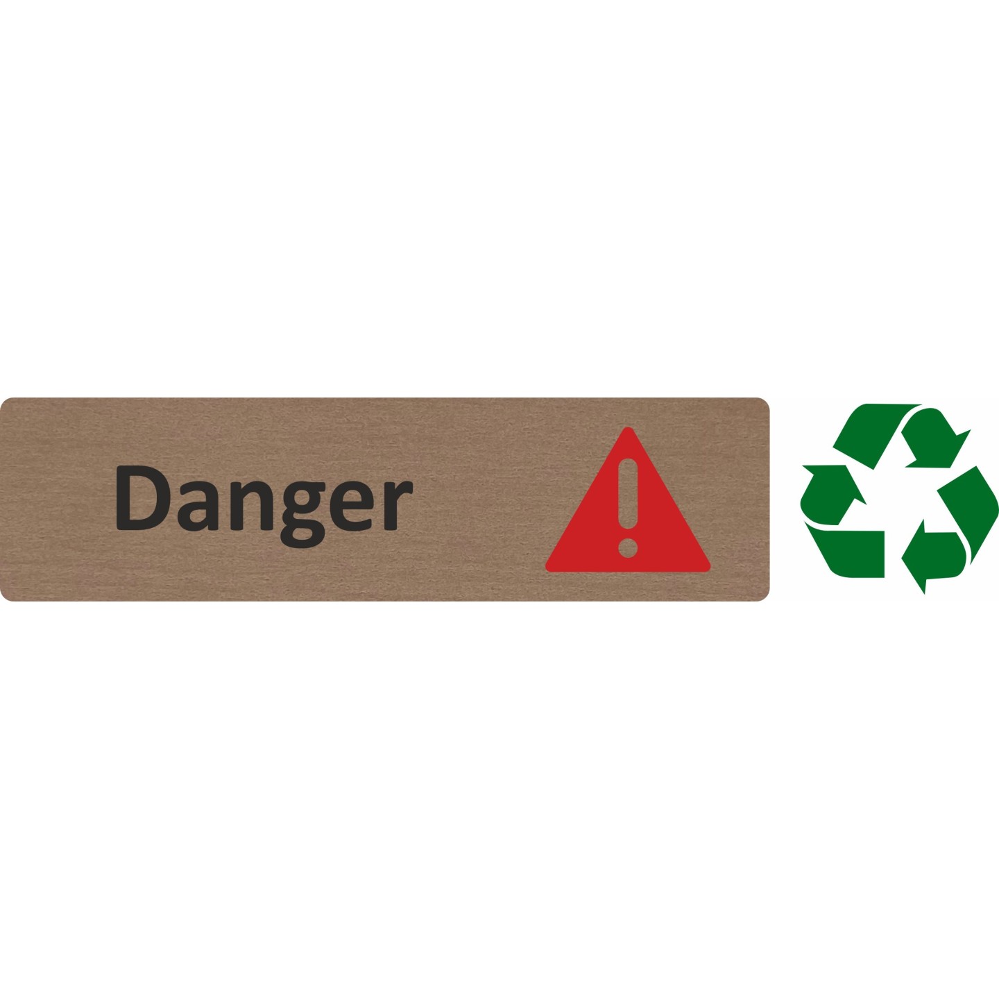 Plaque de porte économique " Danger "